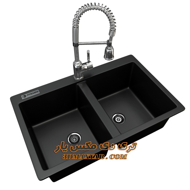 آبجکت سینک ظرفشویی برای تری دی مکس- 3dmaxyar.com