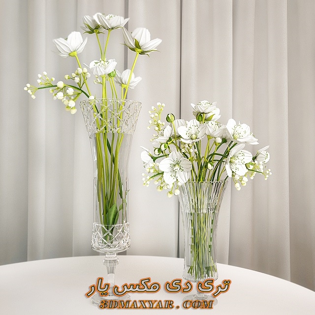 آبجکت گلدان برای تری دی مکس-3dmaxyar.com