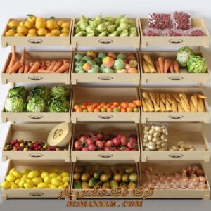 آبجکت قفسه میوه و سبزیجات برای تری دی مکس شماره 4