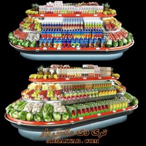 آبجکت قفسه میوه و سبزیجات برای تری دی مکس شماره 3