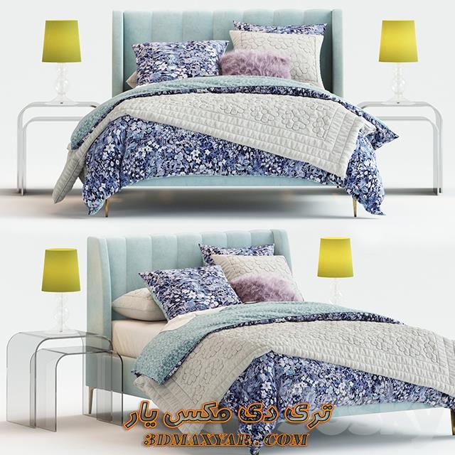 آبجکت تختخواب مدرن برای تری دی مکس-3dmaxyar.com