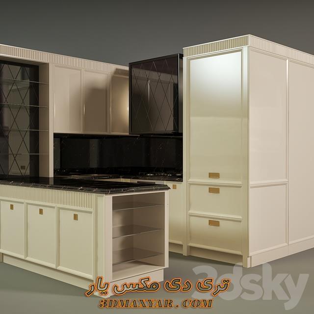 دانلود آبجکت کابینت آشپزخانه برای تری دی مکس-3dmaxyar.com