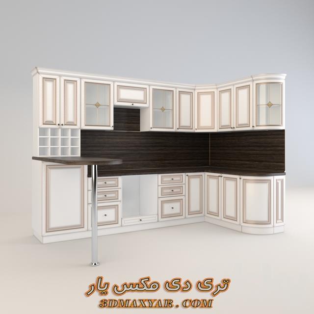 دانلود آبجکت کابینت آشپزخانه برای تری دی مکس-3dmaxyar.com