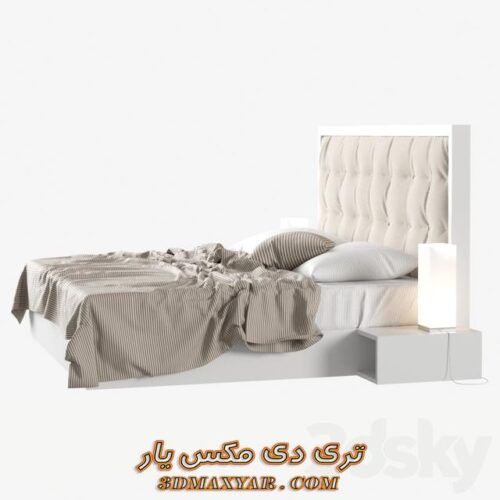 آبجکت تخت خواب برای تری دی مکس شماره 157