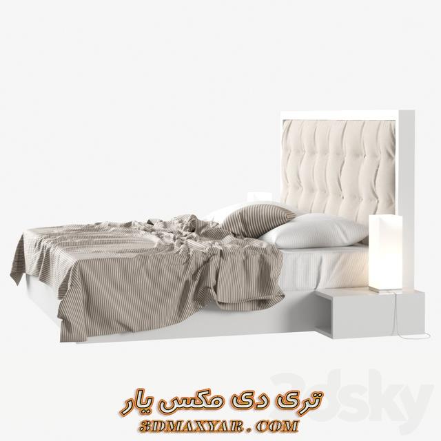 آبجکت تختخواب برای تری دی مکس-3dmaxyar.com