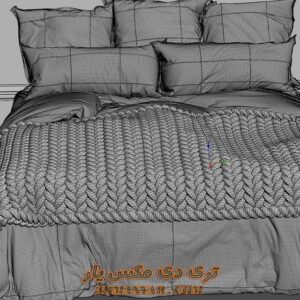 آبجکت تخت خواب برای تری دی مکس شماره 159